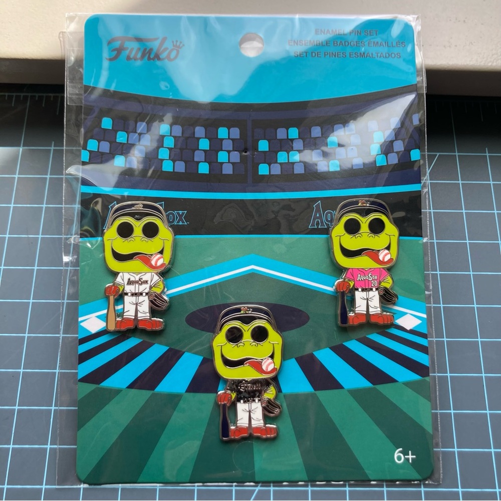 COPY - Funko Everett AquaSox - 3 Metal Enamel Pins